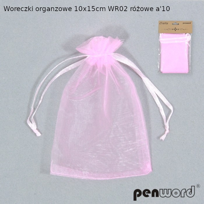Woreczki organzowe 10x15cm (10) kolor WR02 Polsirhurt